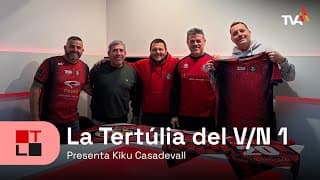 "La Tertúlia del Vermell i Negre" és un programa en directe presentat per Kiku Casadevall on s'analitza l'actualitat del FC Artés, amb la col·laboració de Javier Alguacil, Xavier Domènech, Jesús Mir i Javier Luna.
00:00 - 44:36 - 1a Part (FC Artés)
44:37 - 54:29 - Mitja Part
54:30 - 2a Part (L'Anàlisi Nacional)
Realització - Lluc Not i Lila Artigas.
Càmera - Pol Lozano. La Tertúlia del V/N 1