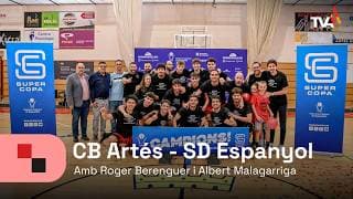 Transmissió en directe de Vermell i Negre amb motiu del partit de la jornada 29 de Super Copa Catalunya entre el CB Artés i el SD Espanyol. Narrat per Roger Berenguer i Albert Malagarriga.
00:00 - 36:25 - Primera Part
36:26 - 45:30 - Mitja Part
45:31 - 1:25:15 - Segona Part
1:25:16 - Entrega del trofeu i celebració
Realització - Lluc Not i Lila Artigas.
Càmeres - Abdellah Boujemaoui i Pol Lozano. Vermell i Negre - CB Artés - SD Espanyol